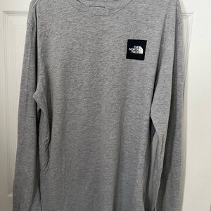 The North Face Men's Heather Gray Long Sleeve Tee